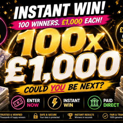 £100,000 Slots 100x £1000 prizes!!!